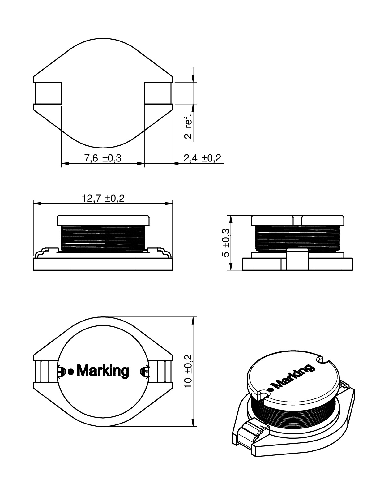 WEPD4 SMT Power Inductor Passive Components Würth Elektronik
